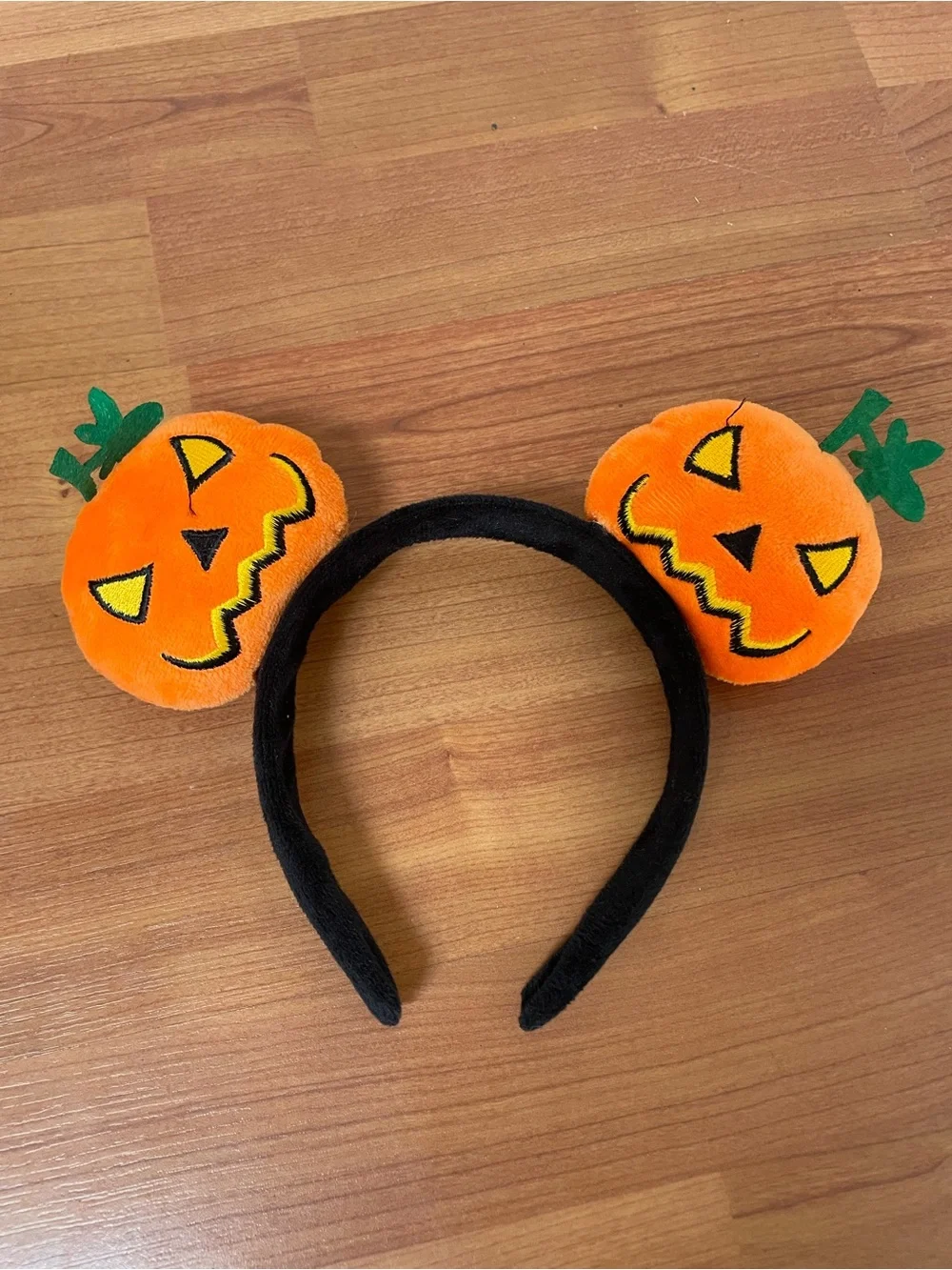 Pumpkin Jack-O'-Lantern Headband - Orange Halloween Costume Accessory